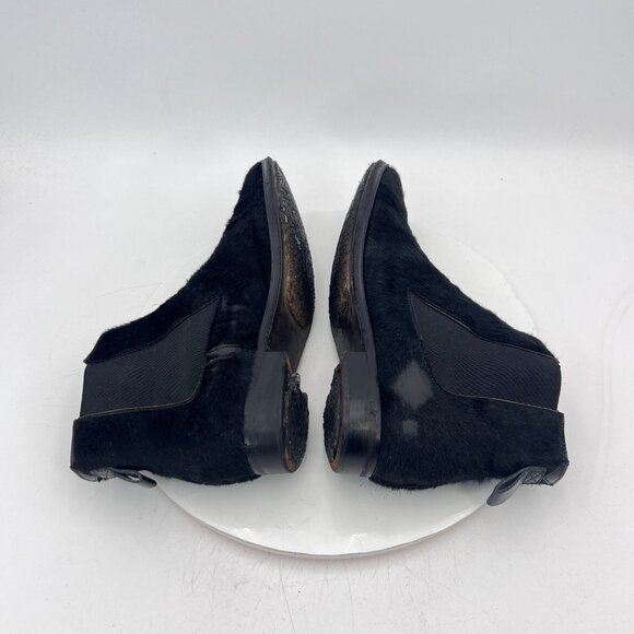 Adiev Paris Women Size 8 Black Suede Pull On Side Elastic Ankle Chelsea Boot - Picture 8 of 16